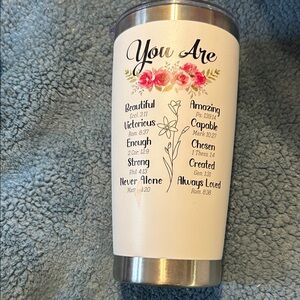 Floral Inspirational Tumbler